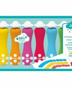 Djeco - 6 Foam Markers For Toddlers