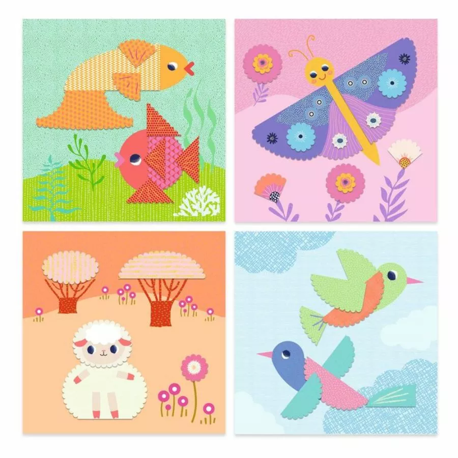 Djeco - Crinkle Cutting Collage Set 6 Djeco - Crinkle Cutting Collage Set - Image 4