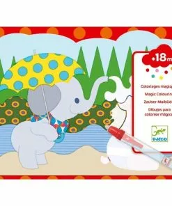 Djeco - Hidden Outside Water Colouring For Toddlers