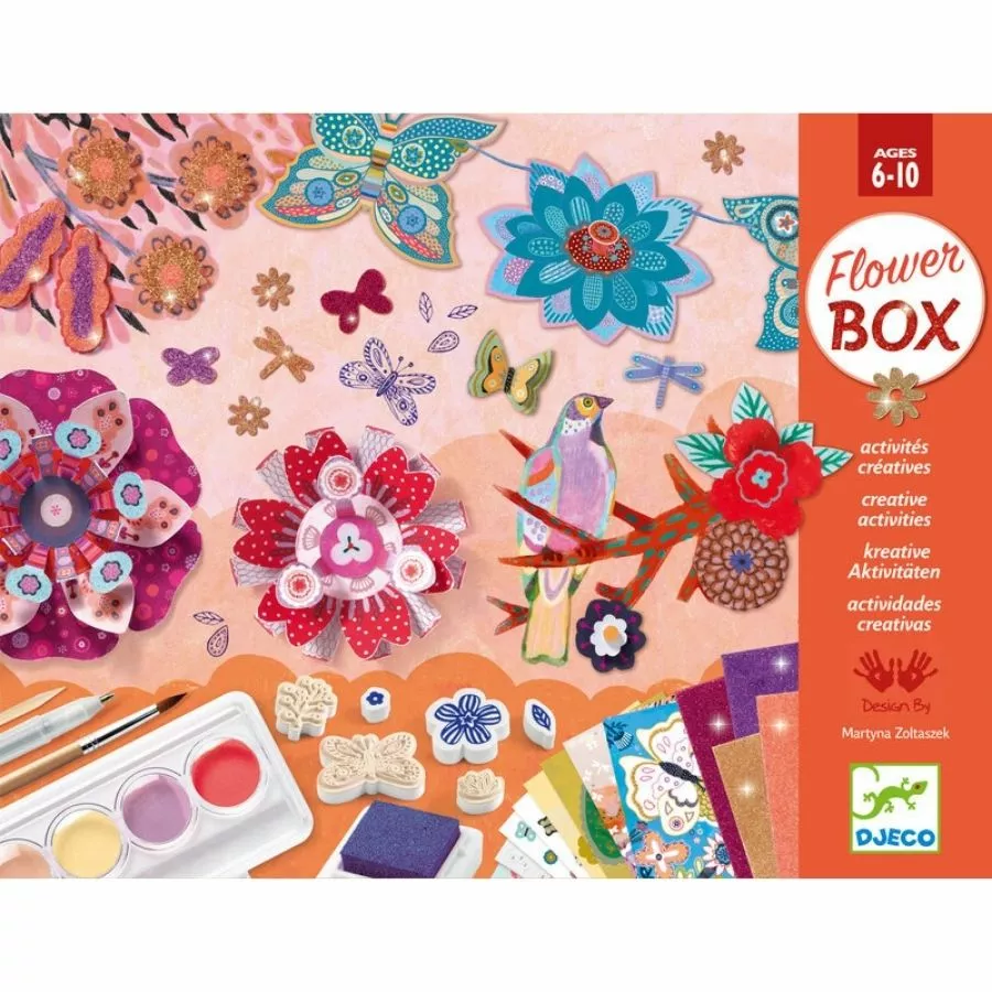 Djeco - The Flower Garden Multi Craft Box Set 3 Djeco - The Flower Garden Multi Craft Box Set