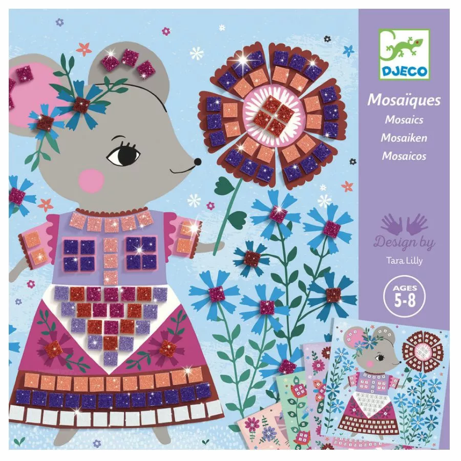 Djeco - Lovely Pets Mosaic Kit 3 Djeco - Lovely Pets Mosaic Kit