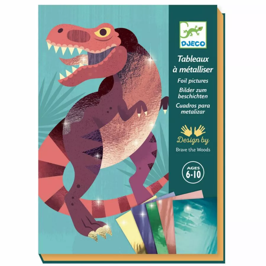 Djeco - Jurassic Foil Pictures Art Set 3 Djeco - Jurassic Foil Pictures Art Set