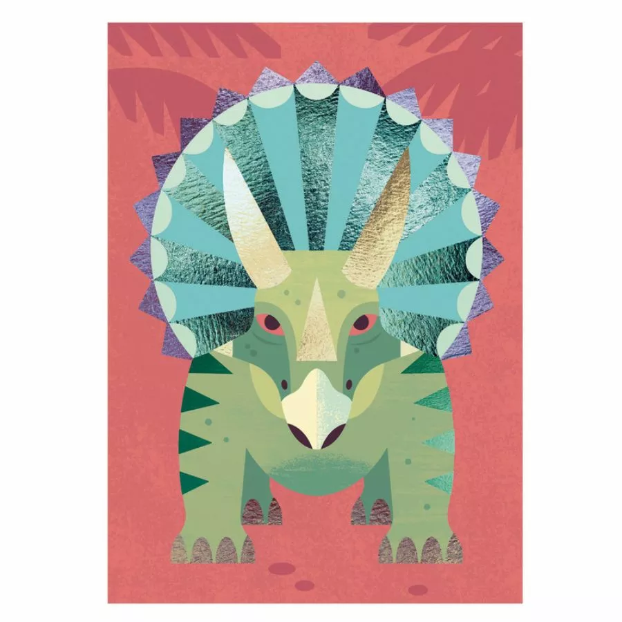 Djeco - Jurassic Foil Pictures Art Set 7 Djeco - Jurassic Foil Pictures Art Set - Image 5