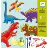 Djeco - Dinosaur Small Puppets Craft Kit -Educational Toys Shop DJ9680 DjecoDinosSmallPuppets 1 1024x1024