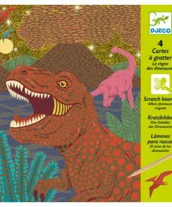 Djeco - When Dinosaurs Reigned Scratch Cards Scratch Art