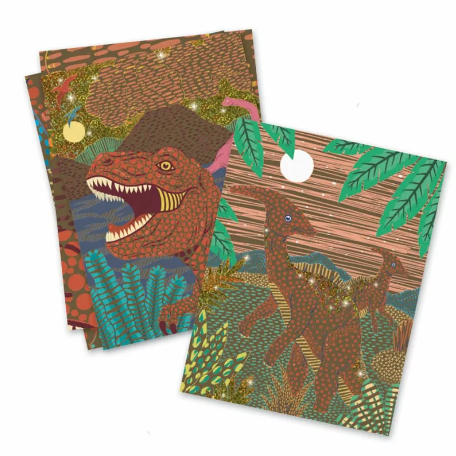 Djeco - When Dinosaurs Reigned Scratch Cards Scratch Art 8 Djeco - When Dinosaurs Reigned Scratch Cards Scratch Art - Image 6