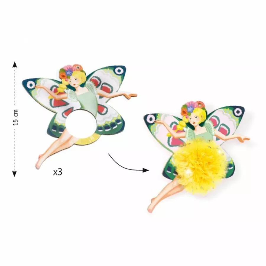 Djeco - Fairy Pom Poms Craft Kit 4 Djeco - Fairy Pom Poms Craft Kit - Image 2