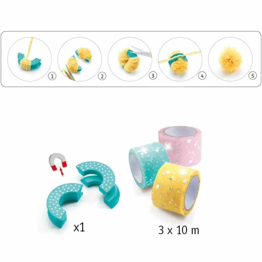 Djeco - Fairy Pom Poms Craft Kit 5 Djeco - Fairy Pom Poms Craft Kit - Image 3