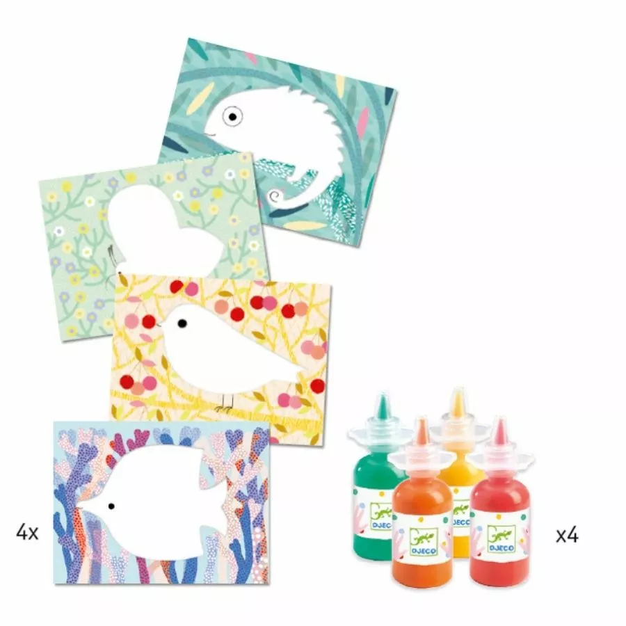 Djeco - Squirt & Spread Painting Set For Toddlers 4 Djeco - Squirt & Spread Painting Set For Toddlers - Image 2