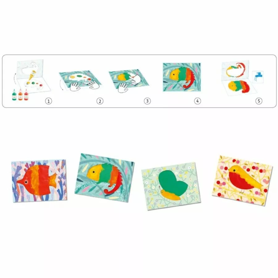 Djeco - Squirt & Spread Painting Set For Toddlers 5 Djeco - Squirt & Spread Painting Set For Toddlers - Image 3