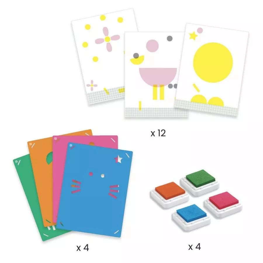 Djeco - Dib Dab Stencil Painting 5 Djeco - Dib Dab Stencil Painting - Image 3