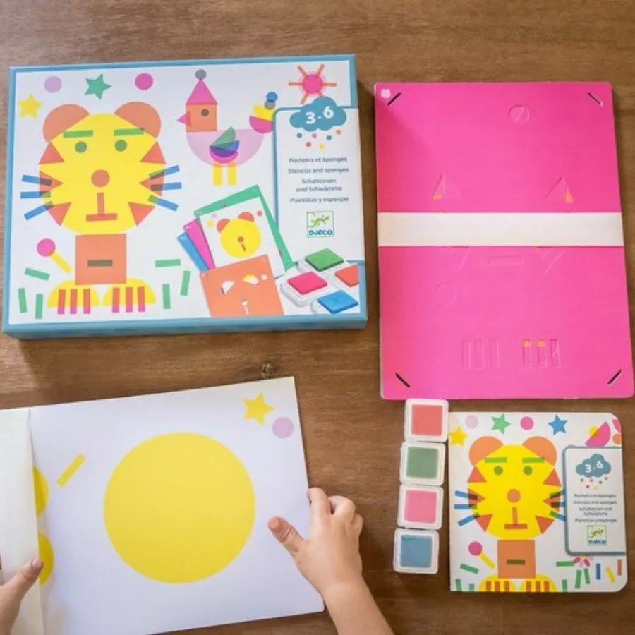 Djeco - Dib Dab Stencil Painting 7 Djeco - Dib Dab Stencil Painting - Image 5