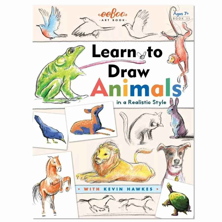 EeBoo - Learn To Draw Animals Book With Kevin Hawkes 3 EeBoo - Learn To Draw Animals Book With Kevin Hawkes