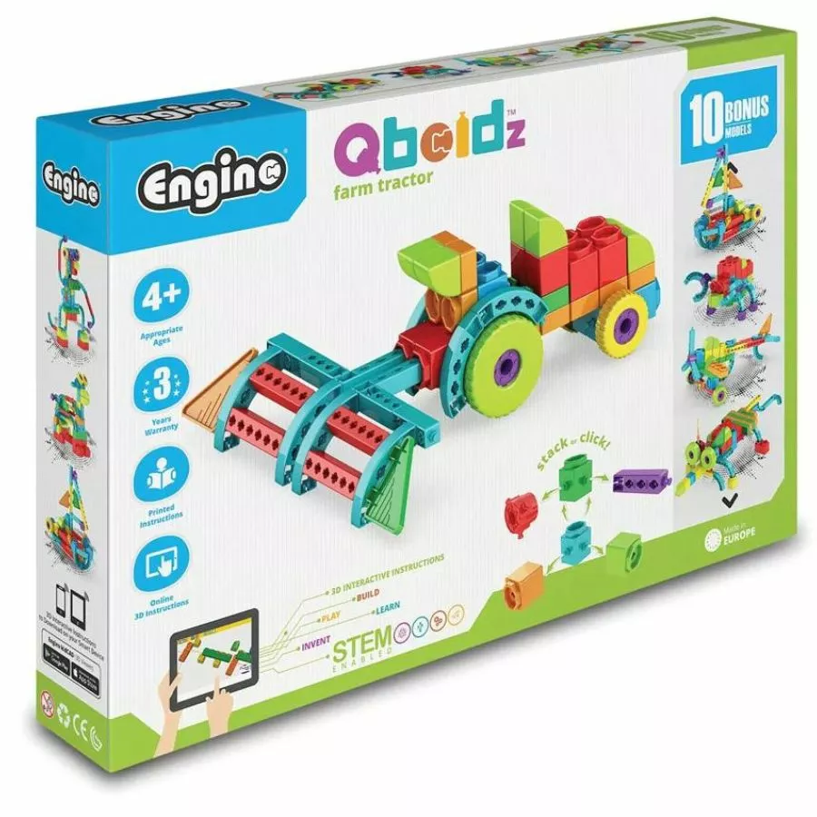 Engino - Qboidz Farm Tractor Construction Toy 3 Engino - Qboidz Farm Tractor Construction Toy