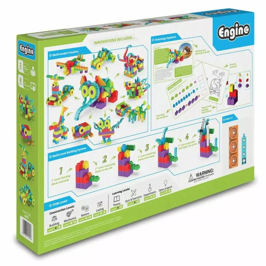 Engino - Qboidz Elephant Construction Toy For Preschoolers 4 Engino - Qboidz Elephant Construction Toy For Preschoolers - Image 2