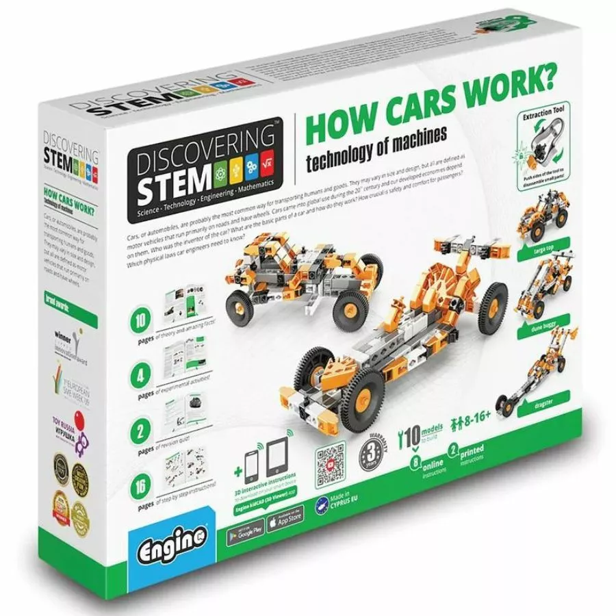 Engino - Discovering STEM: How Cars Work Technology Of Machines 3 Engino - Discovering STEM: How Cars Work Technology Of Machines