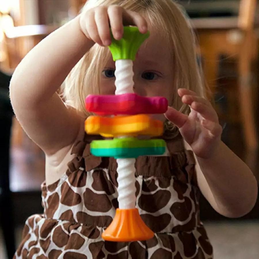 Fat Brain Toy Co Fat Brain Toys Co - MiniSpinny Sensory Baby Toy 7 Fat Brain Toy Co Fat Brain Toys Co - MiniSpinny Sensory Baby Toy - Image 5