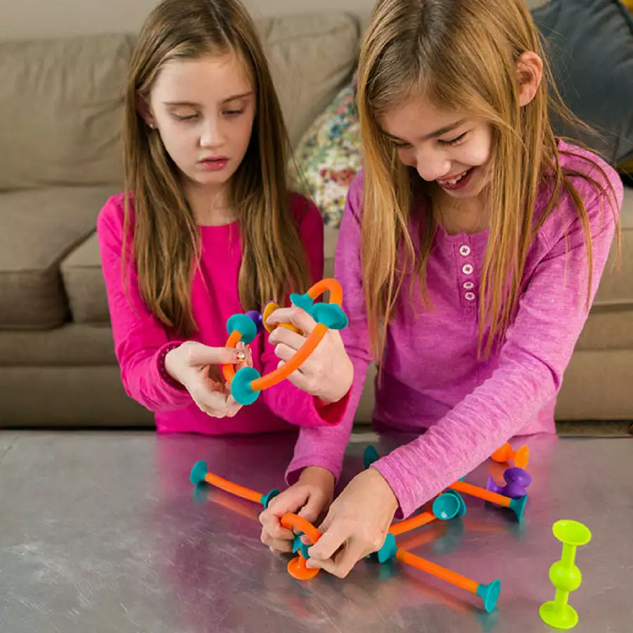 Fat Brain Toy Co Fat Brain Toys - Squigz Toobz 5 Fat Brain Toy Co Fat Brain Toys - Squigz Toobz - Image 3