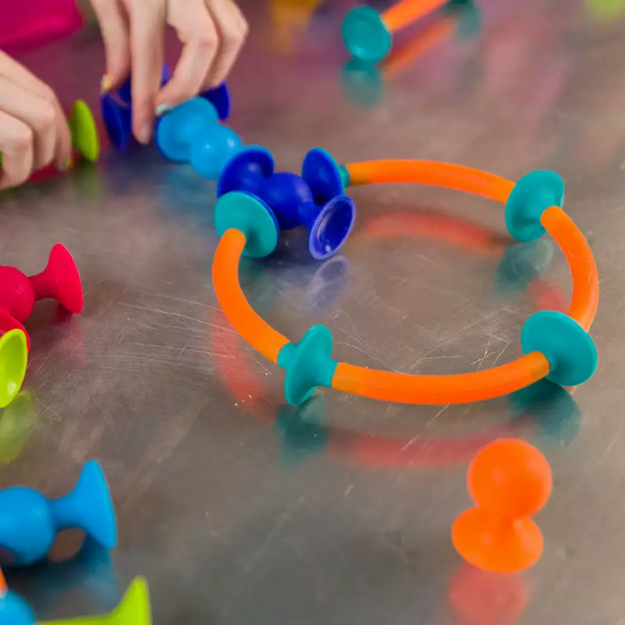 Fat Brain Toy Co Fat Brain Toys - Squigz Toobz 6 Fat Brain Toy Co Fat Brain Toys - Squigz Toobz - Image 4