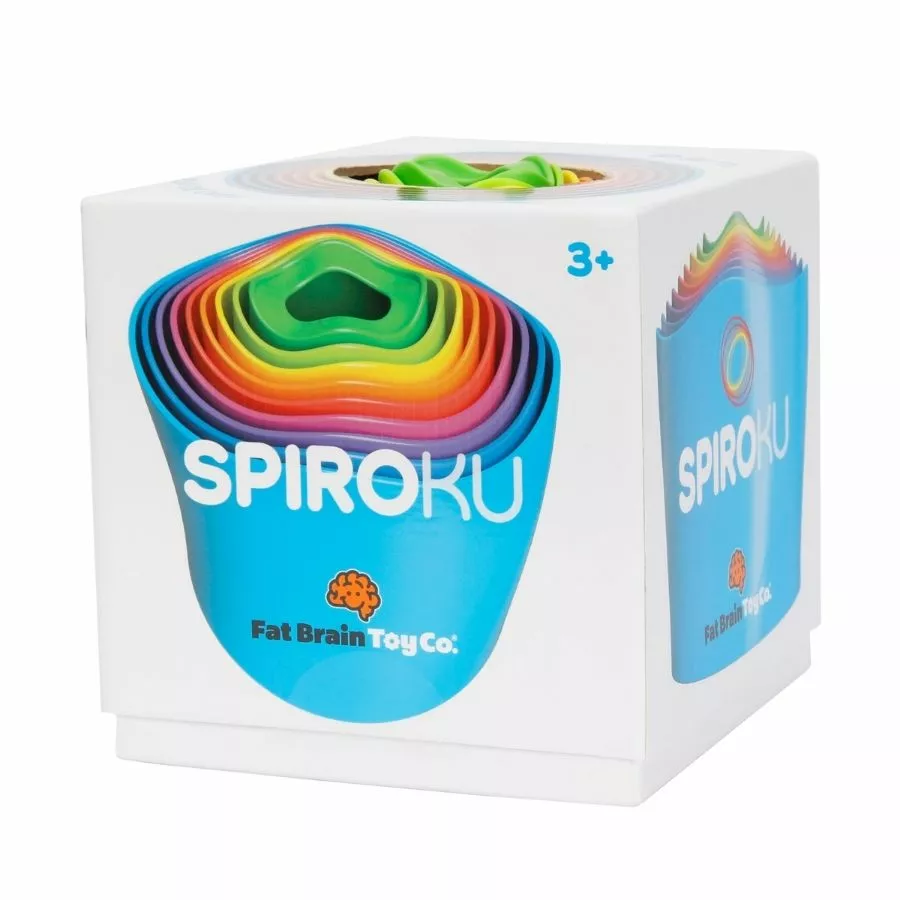 Fat Brain Toy Co - SpiroKu Stacking And Nesting Toy 4 Fat Brain Toy Co - SpiroKu Stacking And Nesting Toy - Image 2