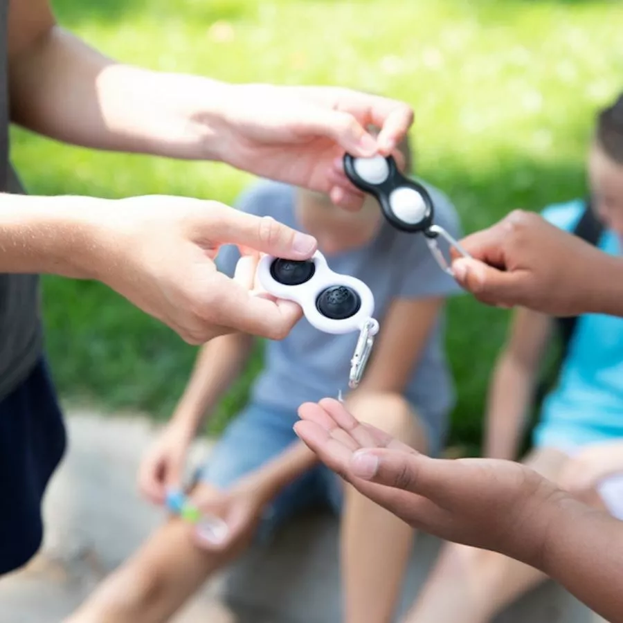 Fat Brain Toy Co Fat Brain Toys - Simpl Dimpl Black & White 2 Pack 4 Fat Brain Toy Co Fat Brain Toys - Simpl Dimpl Black & White 2 Pack - Image 2