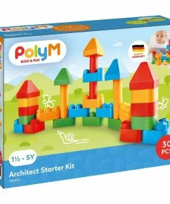 Poly M PolyM - Build And Play: Architect Starter Kit 30 Pieces