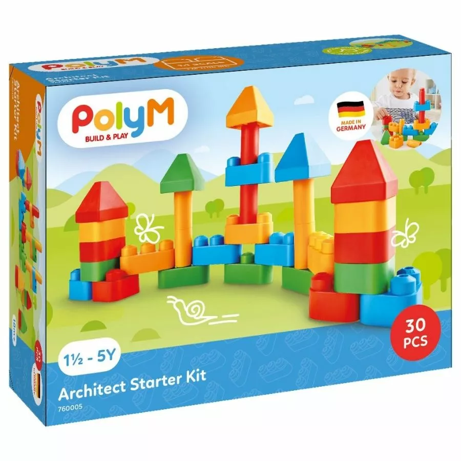 Poly M PolyM - Build And Play: Architect Starter Kit 30 Pieces 3 Poly M PolyM - Build And Play: Architect Starter Kit 30 Pieces