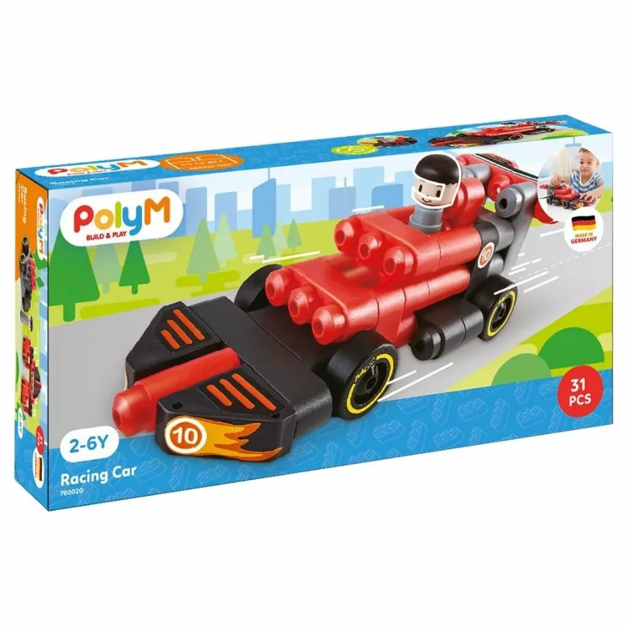 Poly M PolyM - Build And Play: Racing Car Kit 3 Poly M PolyM - Build And Play: Racing Car Kit