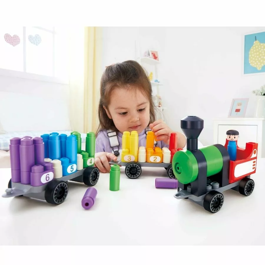 Poly M PolyM - Build And Play: Rainbow Counting Train Kit 6 Poly M PolyM - Build And Play: Rainbow Counting Train Kit - Image 4