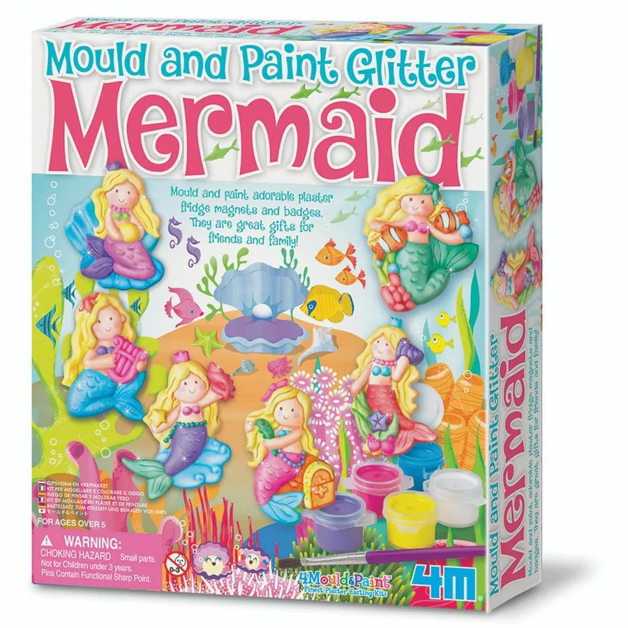 4M - Mould And Paint: Glitter Mermaid Craft Kit 3 4M - Mould And Paint: Glitter Mermaid Craft Kit