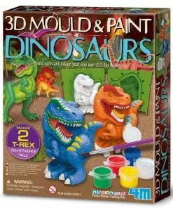 4M - 3D Mould And Paint Dinosaurs