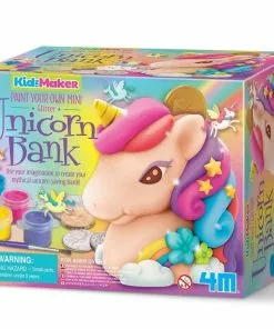 4M - KidzMaker: Glitter Unicorn Bank