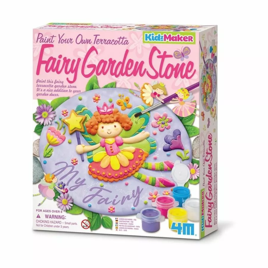 4M Toys - KidzMaker Paint Your Own Fairy Garden Stone Craft Kit 3 4M Toys - KidzMaker Paint Your Own Fairy Garden Stone Craft Kit