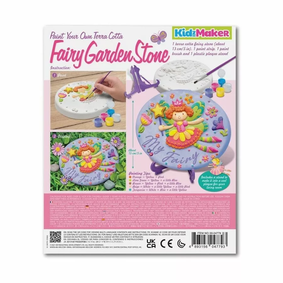 4M Toys - KidzMaker Paint Your Own Fairy Garden Stone Craft Kit 5 4M Toys - KidzMaker Paint Your Own Fairy Garden Stone Craft Kit - Image 3