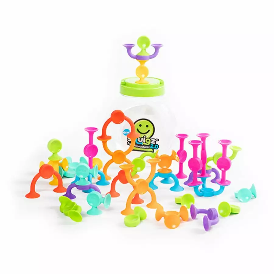 Fat Brain Toy Co Fat Brain Toys - Squigz 2.0 (36 Pieces) 3 Fat Brain Toy Co Fat Brain Toys - Squigz 2.0 (36 Pieces)