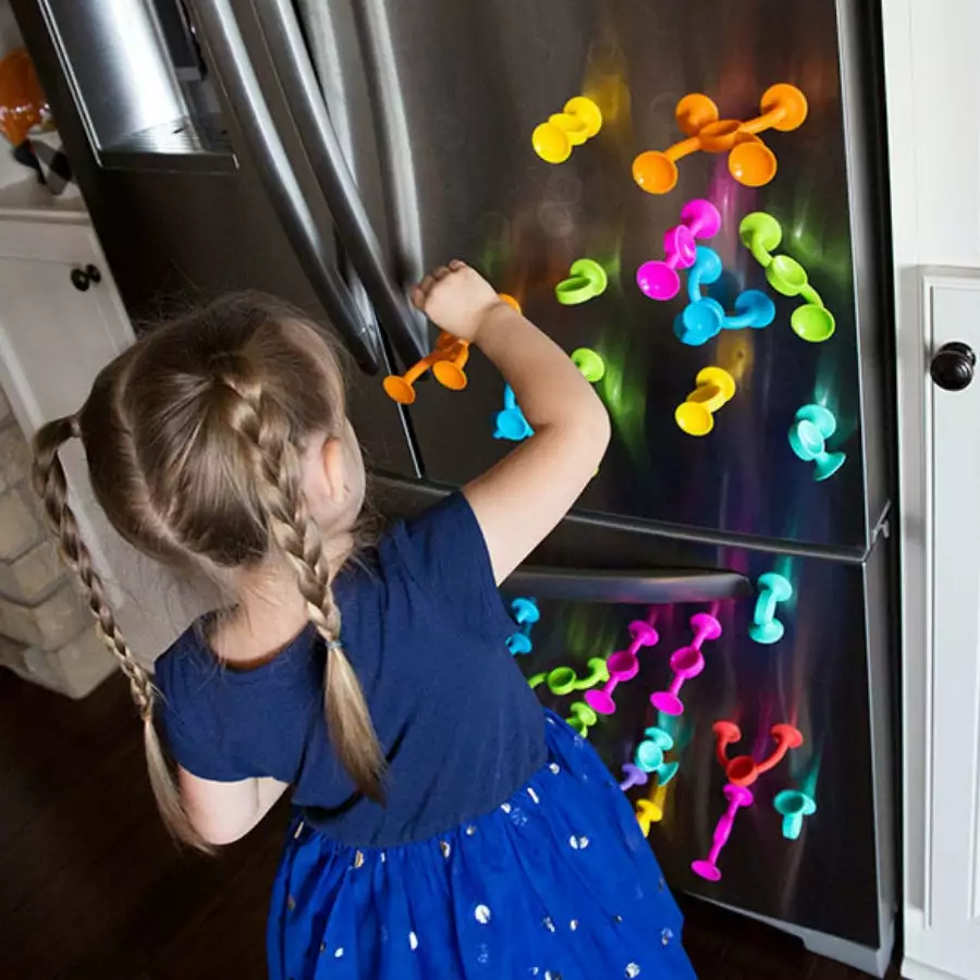 Fat Brain Toy Co Fat Brain Toys - Squigz 2.0 (36 Pieces) 5 Fat Brain Toy Co Fat Brain Toys - Squigz 2.0 (36 Pieces) - Image 3