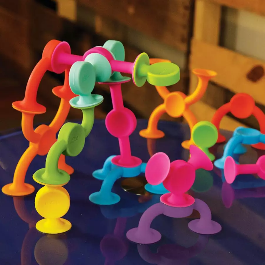 Fat Brain Toy Co Fat Brain Toys - Squigz 2.0 (36 Pieces) 6 Fat Brain Toy Co Fat Brain Toys - Squigz 2.0 (36 Pieces) - Image 4