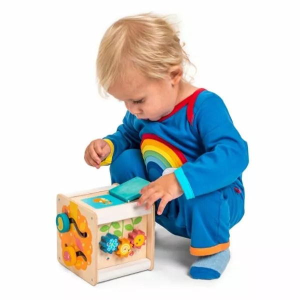Le Toy Van - Petilou Petit Wooden Activity Cube 5 Le Toy Van - Petilou Petit Wooden Activity Cube - Image 3
