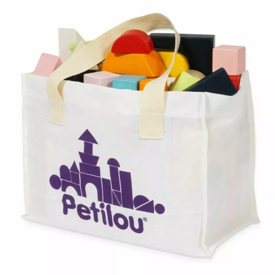 Le Toy Van - Petilou 60 Piece Building Blocks Set And Bag 6 Le Toy Van - Petilou 60 Piece Building Blocks Set And Bag - Image 4