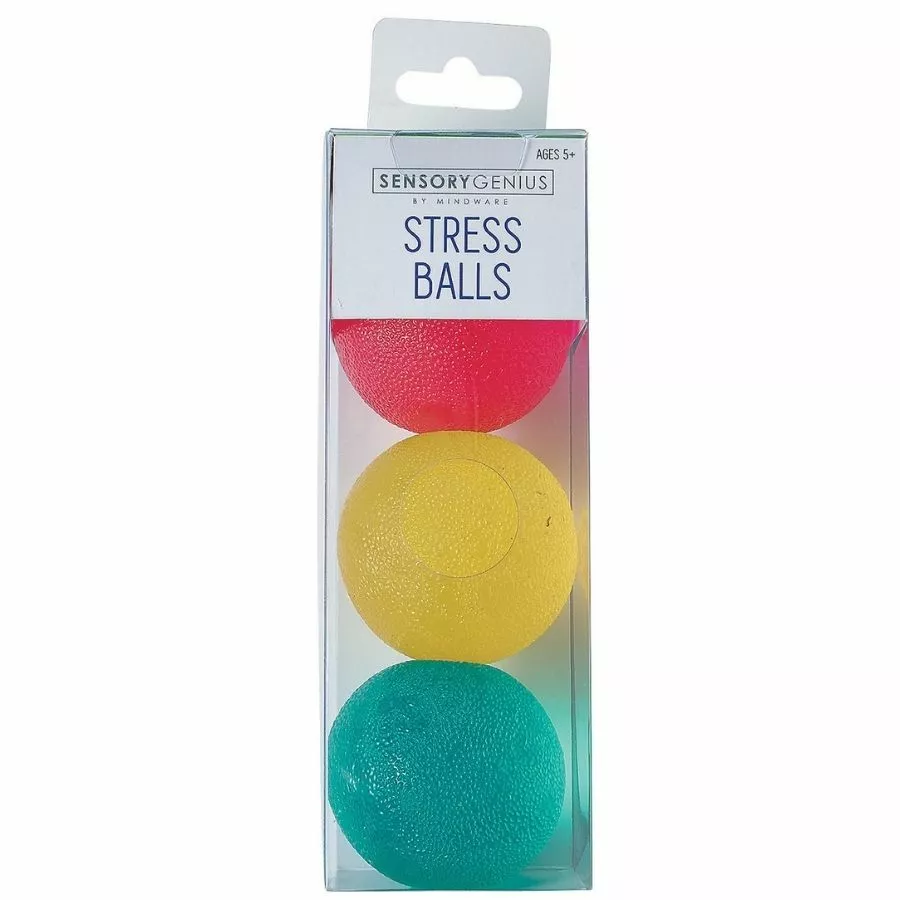 Sensory Genius By Mindware - Stress Balls Set Of 3 (Varied Resistance) 3 Sensory Genius By Mindware - Stress Balls Set Of 3 (Varied Resistance)
