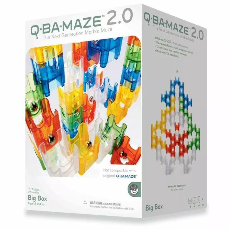 Mindware Games Mindware - Q-BA-MAZE 2.0: Big Box Marble Run 3 Mindware Games Mindware - Q-BA-MAZE 2.0: Big Box Marble Run