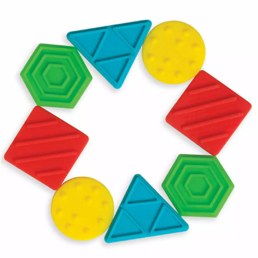 Manhattan Toy - Texture Shapes Silicone Teether 3 Manhattan Toy - Texture Shapes Silicone Teether