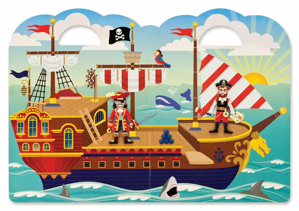 Melissa & Doug - Reusable Puffy Sticker Play Set - Pirate 3 Melissa & Doug - Reusable Puffy Sticker Play Set - Pirate