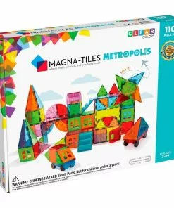 Magna-Tiles - Metropolis 110-Piece Magnetic Tiles