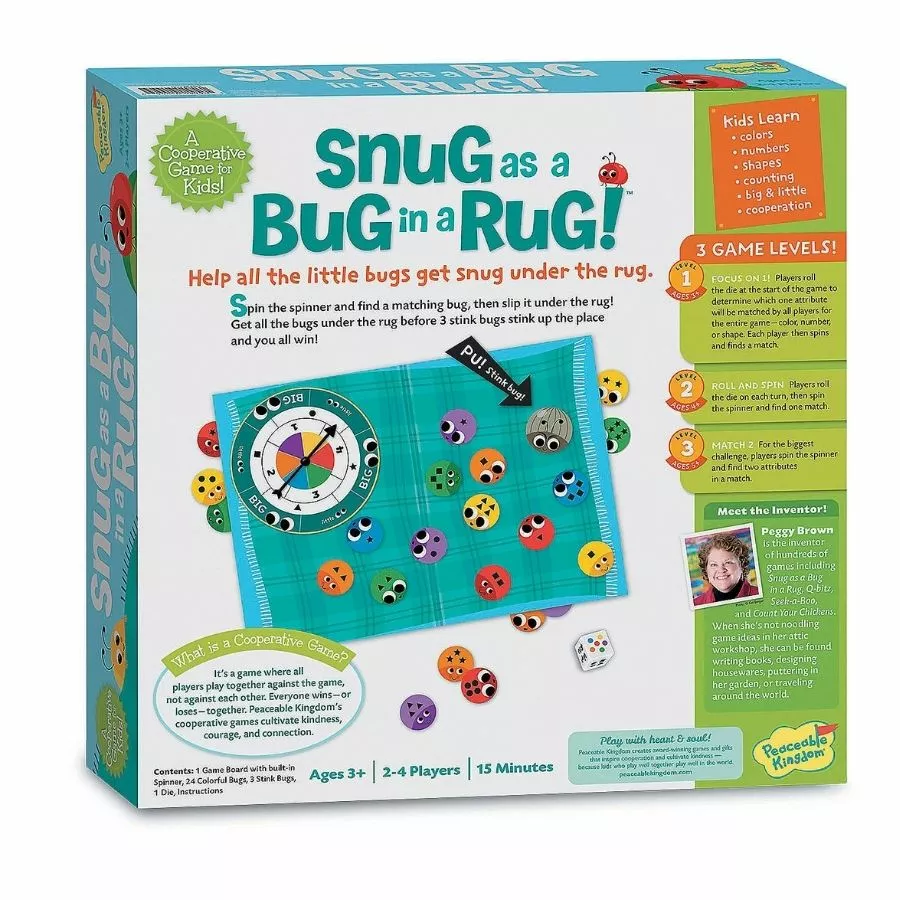 Peaceable Kingdom Game – Snug As A Bug In A Rug Preschool Game 4 Peaceable Kingdom Game – Snug As A Bug In A Rug Preschool Game - Image 2