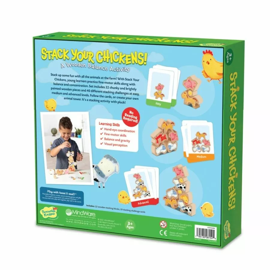 Peaceable Kingdom - Stack Your Chickens Game 6 Peaceable Kingdom - Stack Your Chickens Game - Image 4