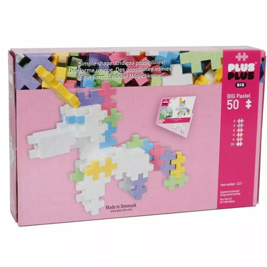 Plus-Plus Blocks - Big Pastel Unicorn 50 Pieces 4 Plus-Plus Blocks - Big Pastel Unicorn 50 Pieces - Image 2