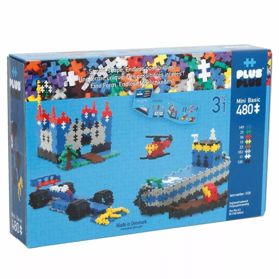 Plus-Plus: Basic 480 Pieces 3 In 1 Construction Toy 3 Plus-Plus: Basic 480 Pieces 3 In 1 Construction Toy - Image 2
