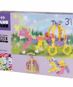 Plus-Plus: Pastel 3-in-1 Fairy Tale 220 Pieces Construction Toy