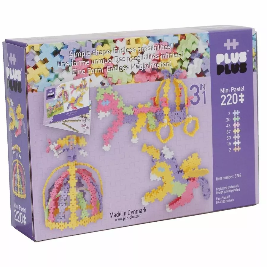 Plus-Plus: Pastel 3-in-1 Fairy Tale 220 Pieces Construction Toy 4 Plus-Plus: Pastel 3-in-1 Fairy Tale 220 Pieces Construction Toy - Image 2